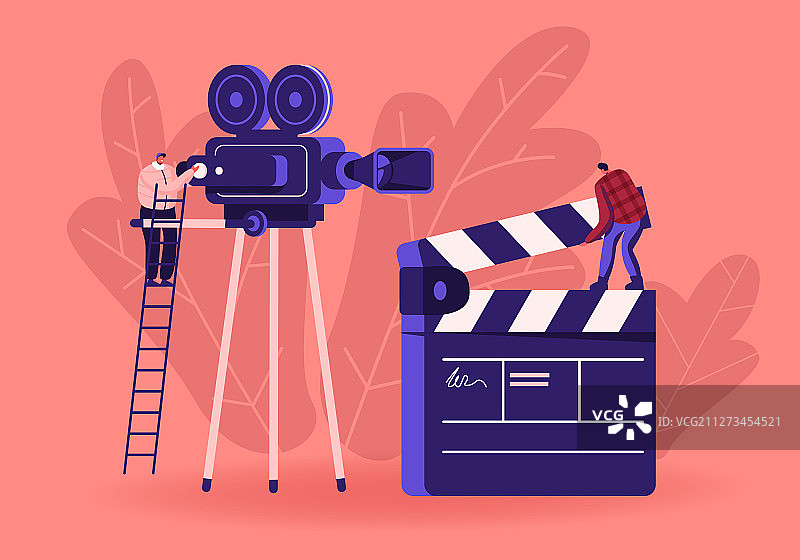 电影与电影摄影行业概念图片素材