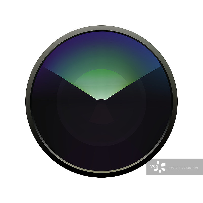 白色隔离背景上的照片镜头图片素材