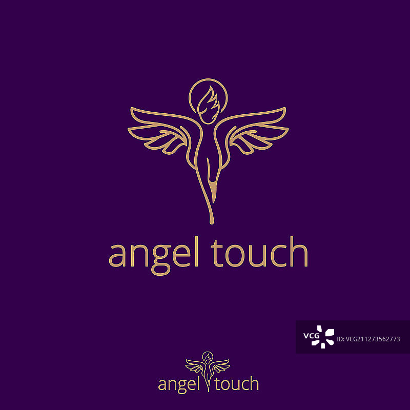 天使触摸概念图片素材