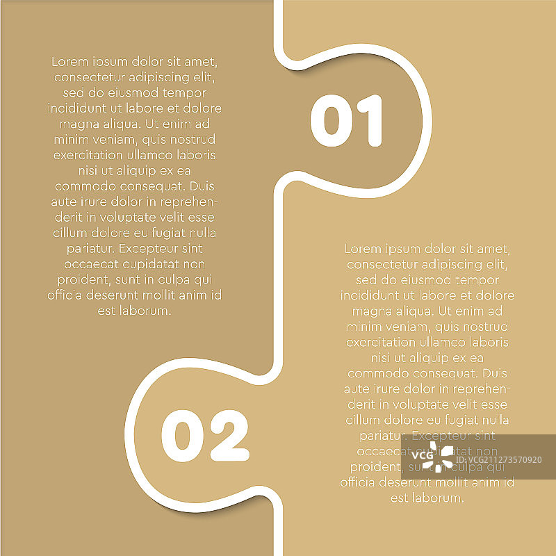 信息图表两选项拼图图图片素材