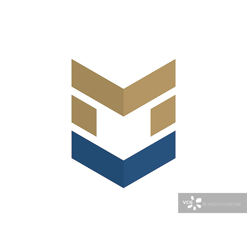 盾牌箭头安全标志字母M军事图片素材