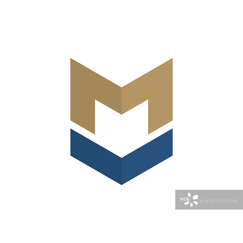 盾牌箭头安全标志字母M军事图片素材