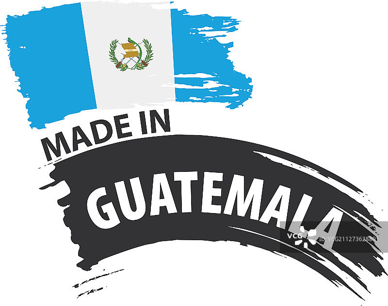 白色的危地马拉国旗图片素材