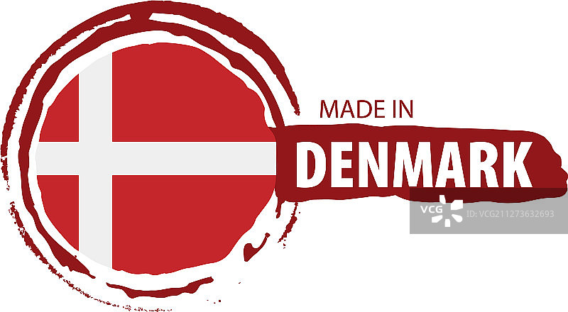 丹麦国旗上有白色图片素材
