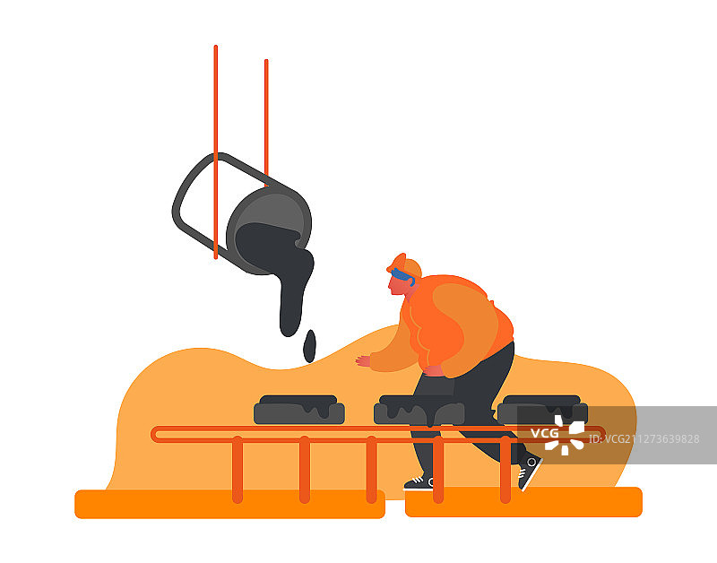 穿制服的冶金工人正在冶炼图片素材