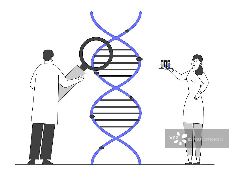 医药科技基因检测科学家图片素材