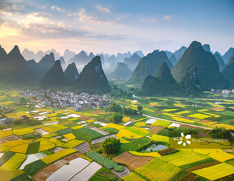 桂林田园风光图片素材