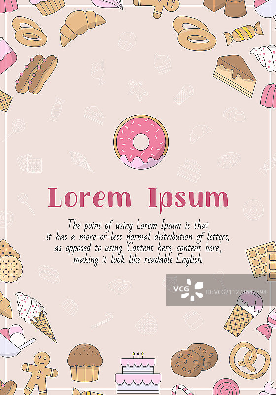 糖果卡片03图片素材