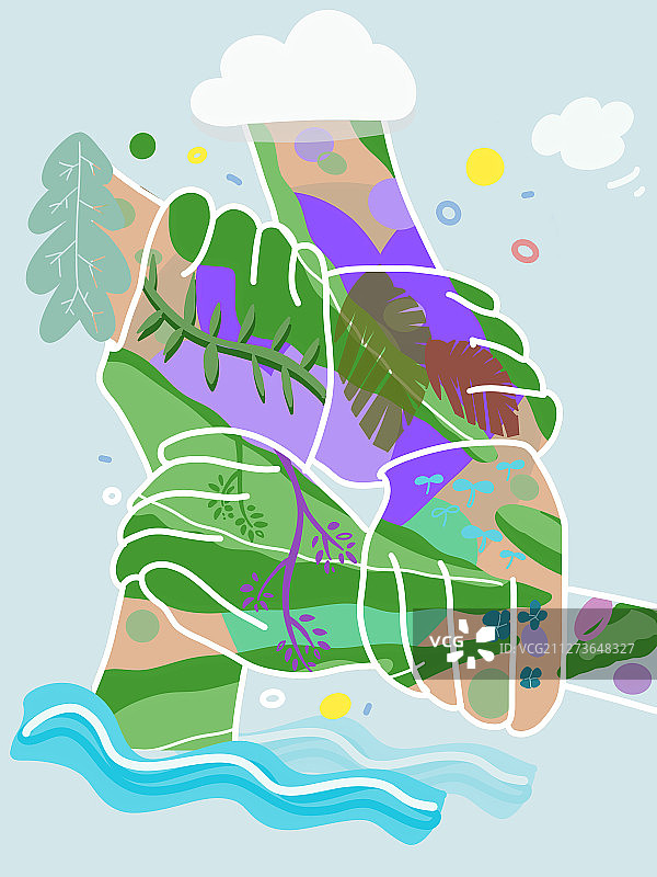 手与手相握团结一致图片素材