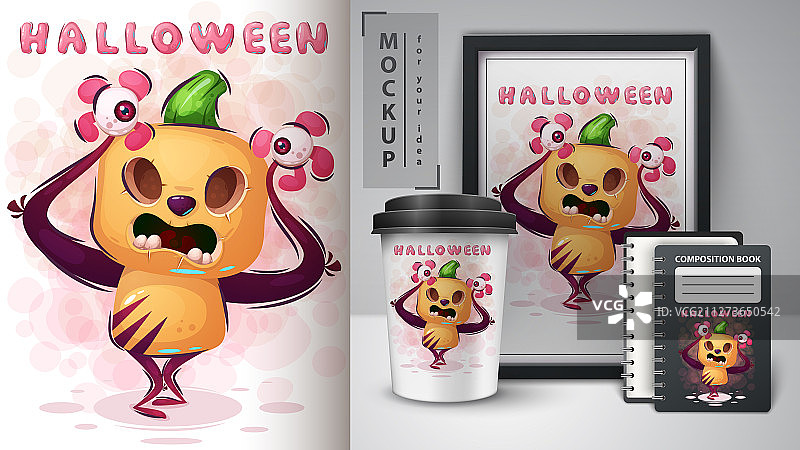 疯狂南瓜海报和商品图片素材