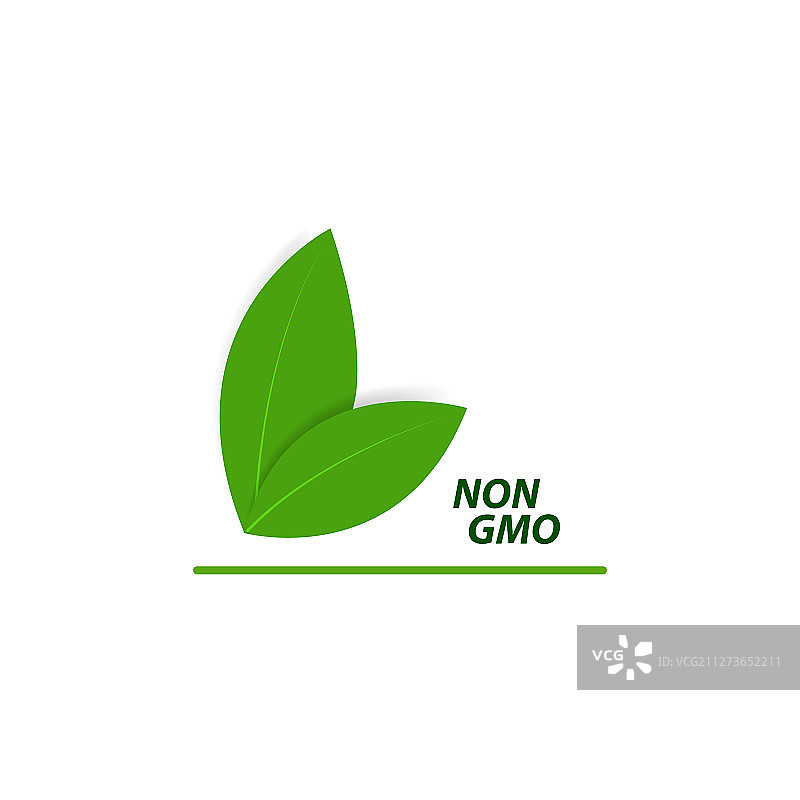 白色背景上的非转基因标签图片素材
