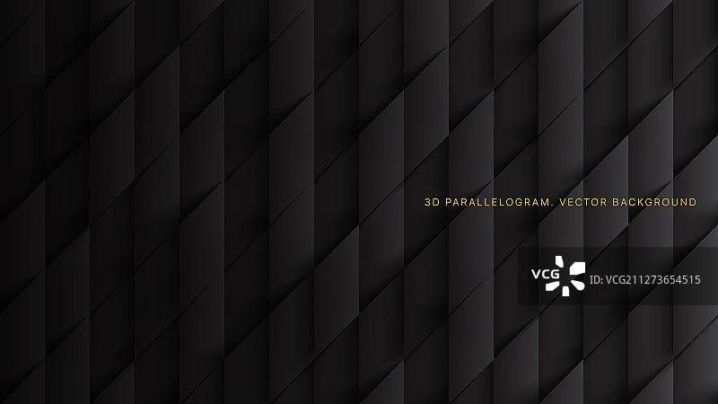深灰色抽象3D平行四边形图案图片素材