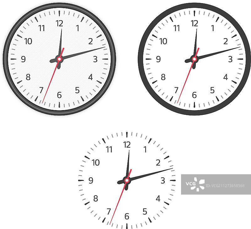 时钟图标集图片素材