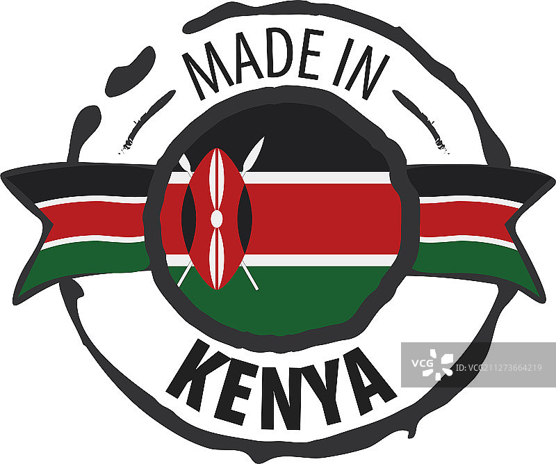 肯尼亚国旗上有白色图片素材