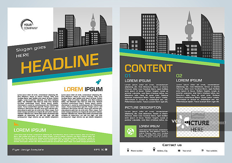 传单公司业务年报小册子图片素材