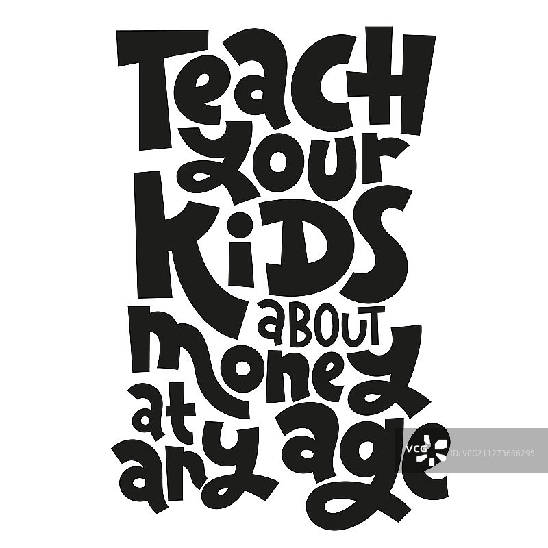 儿童金融字体图片素材