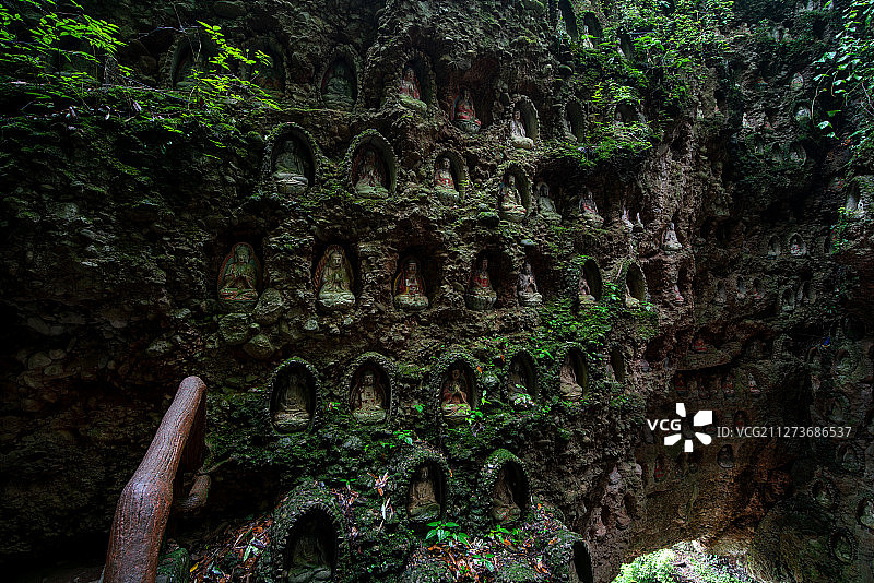 青城后山万佛洞图片素材