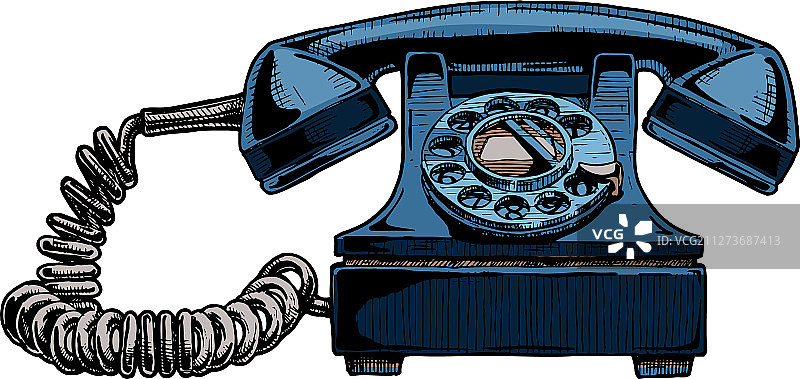 拨盘式电话图片素材