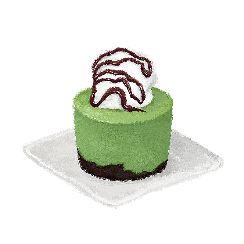 抹茶慕斯图片素材