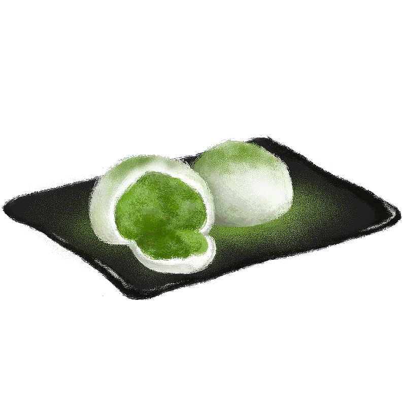 抹茶大福图片素材