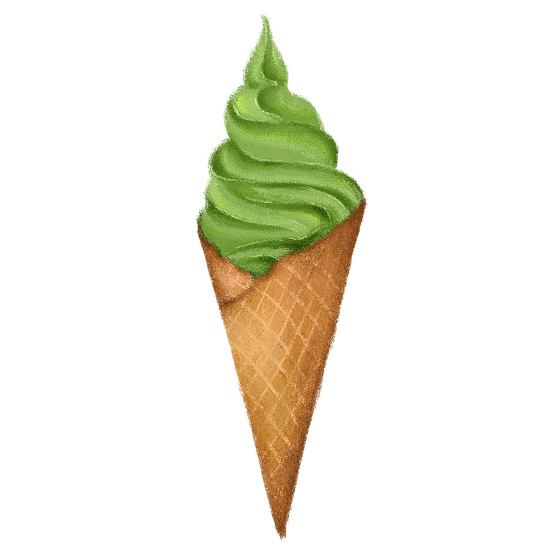 抹茶冰淇淋图片素材