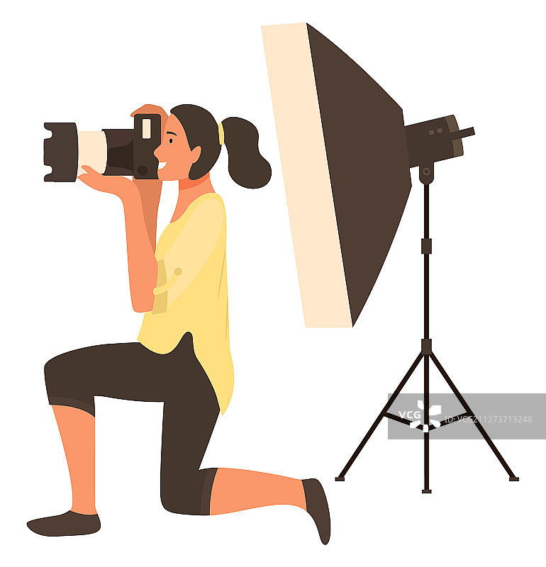 使用闪光灯相机拍摄的照片图片素材