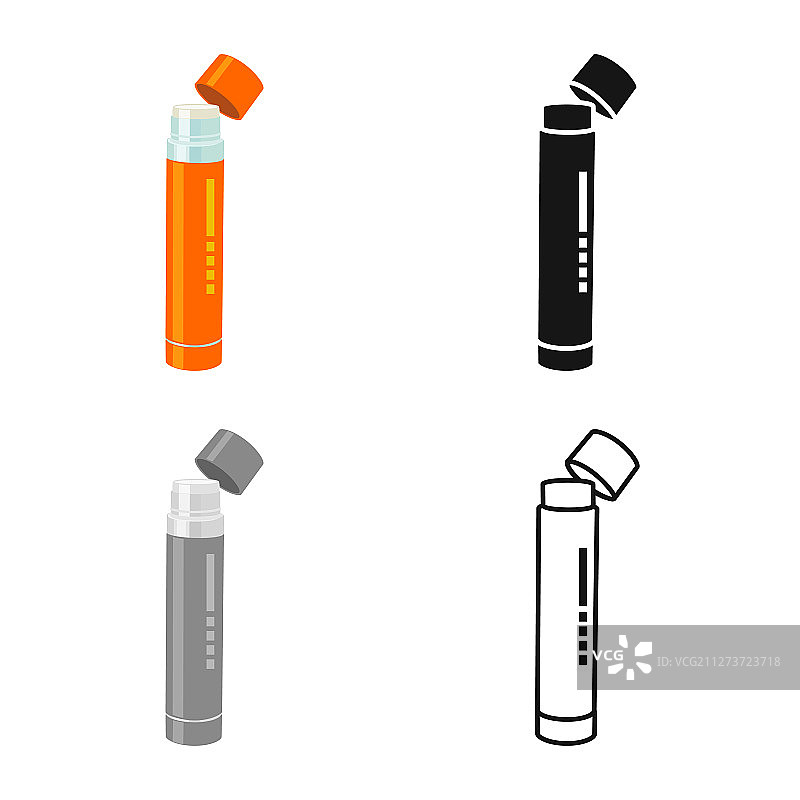 单独的瓶子和棍子网页符号图片素材