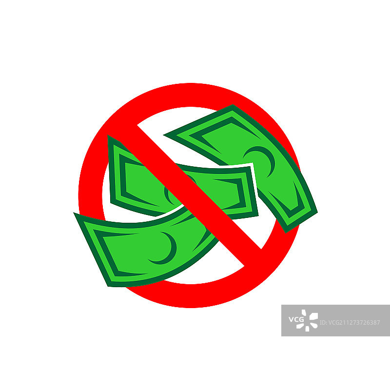 禁止现金收费图片素材