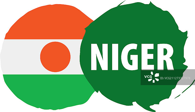 尼日尔国旗上有白色图片素材