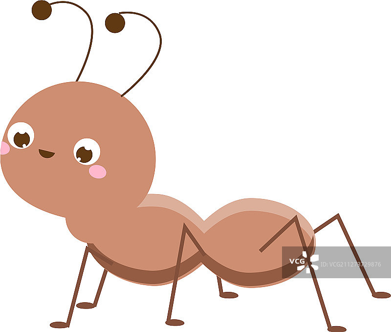 可爱的卡通蚂蚁角色图片素材