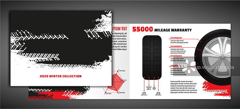 轮胎宣传册模板图片素材