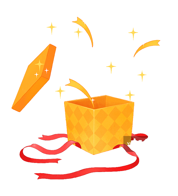 惊喜礼盒图片素材