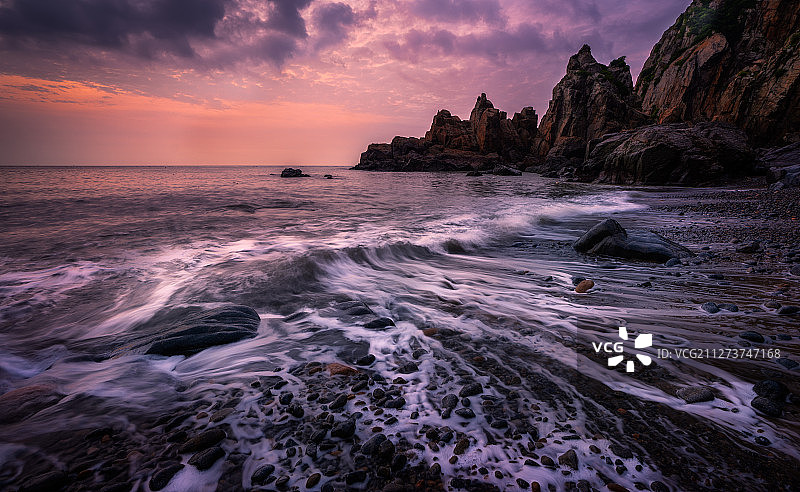 温州  洞头 半屏山  海洋  日出图片素材