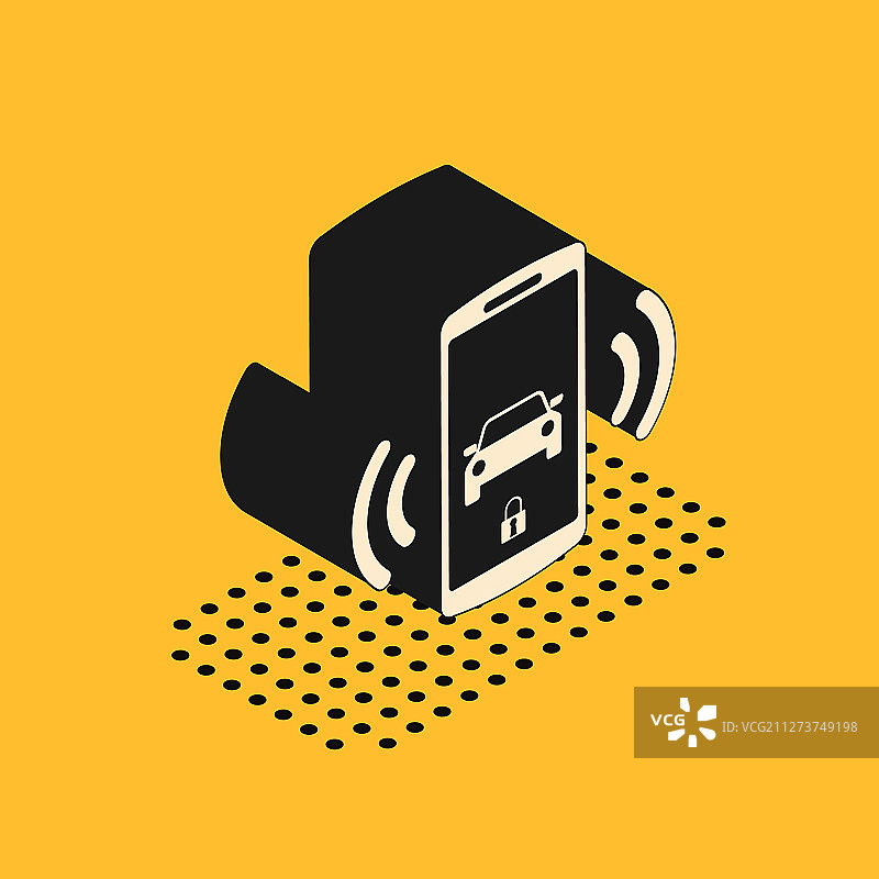 2.5D 智能汽车警报系统图标图片素材