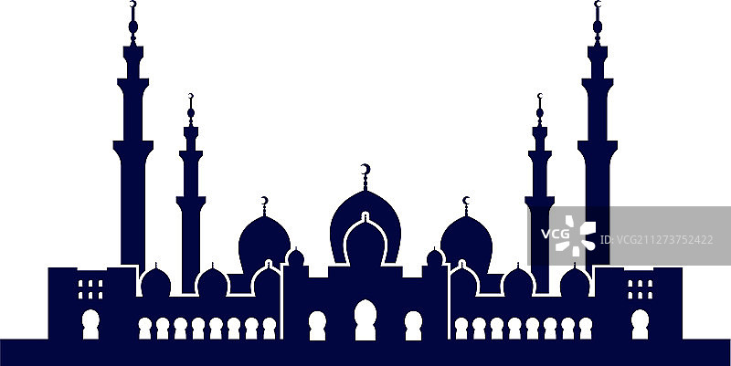 清真寺标志设计模板图片素材