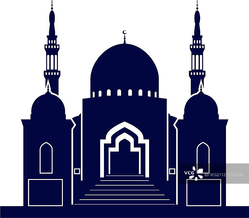 清真寺标志设计模板图片素材