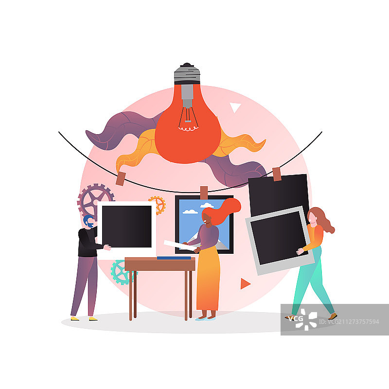 电影照片打印服务概念图片素材