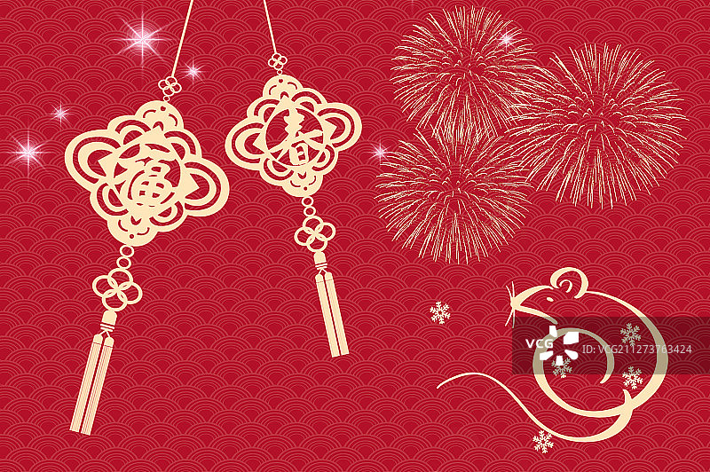 鼠年新年春节图片素材