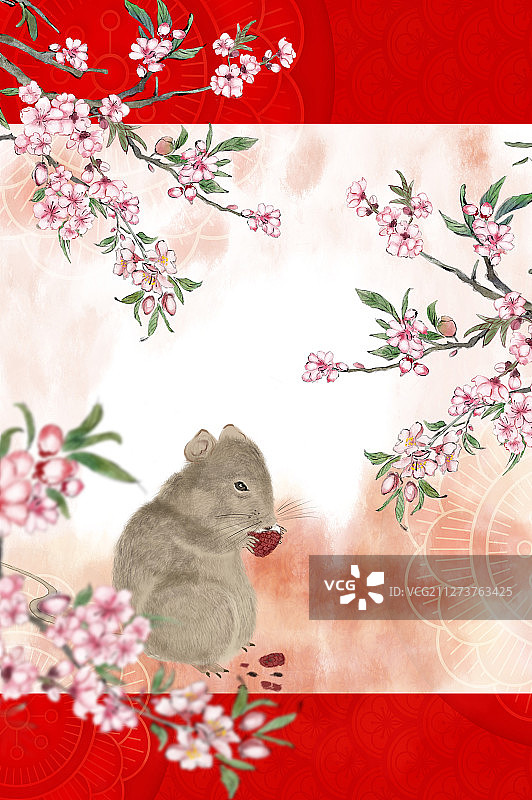 鼠年新年春节图片素材