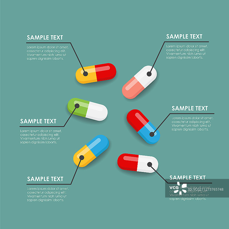 药丸信息图图片素材