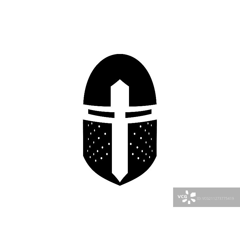 中世纪骑士铁头盔图标图片素材