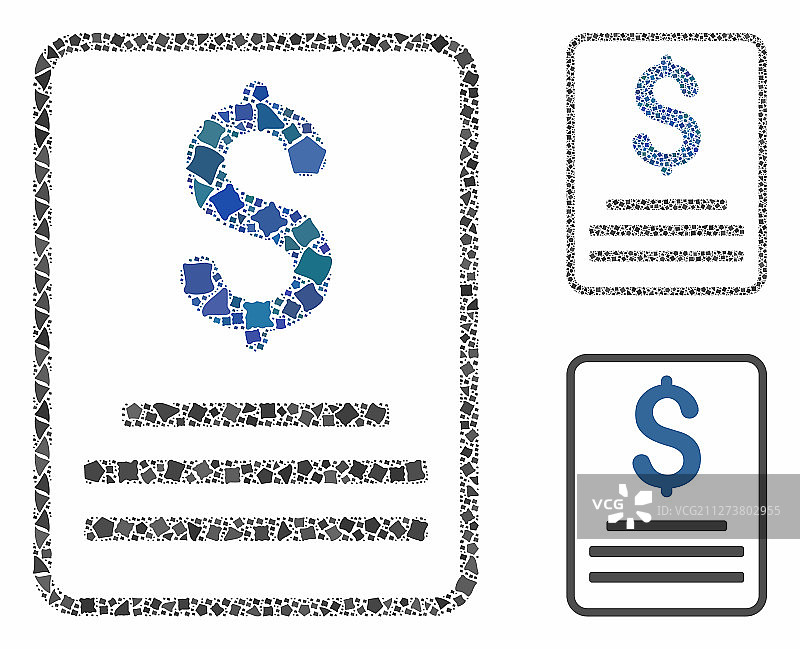 发票预算组成图标图片素材