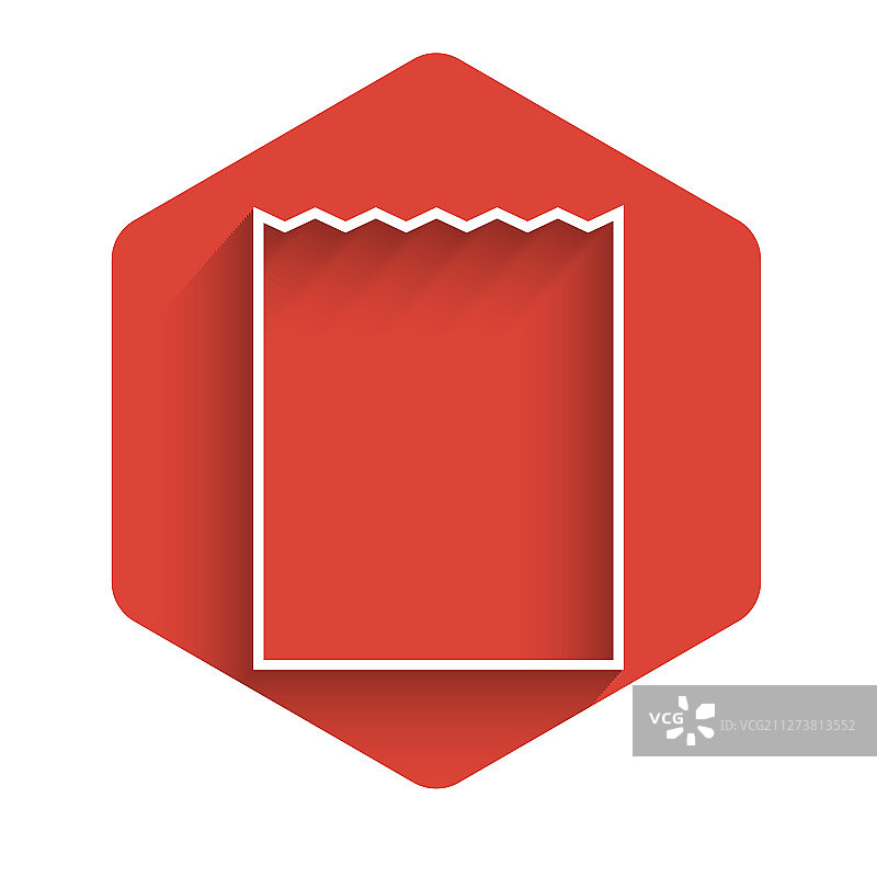 白色线条纸质购物袋图标图片素材