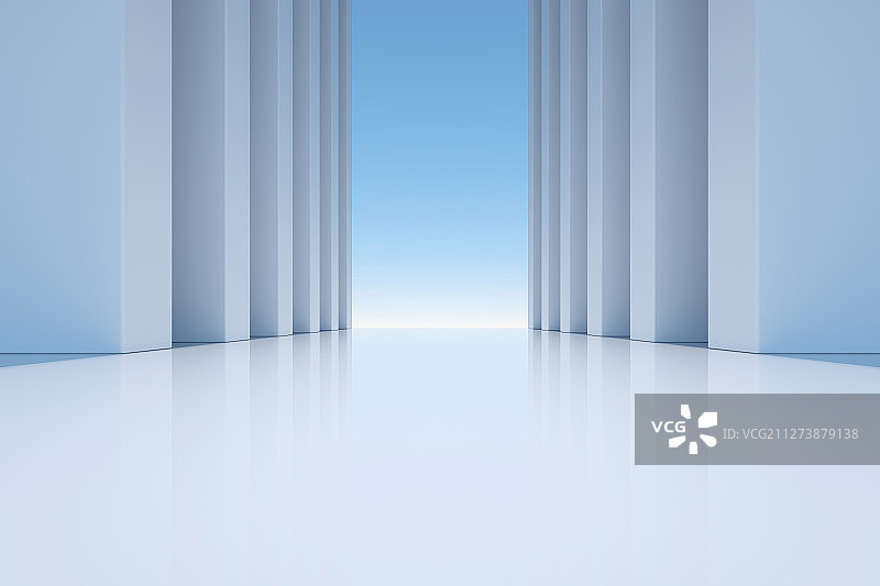 3D现代抽象简洁空间背景图片素材