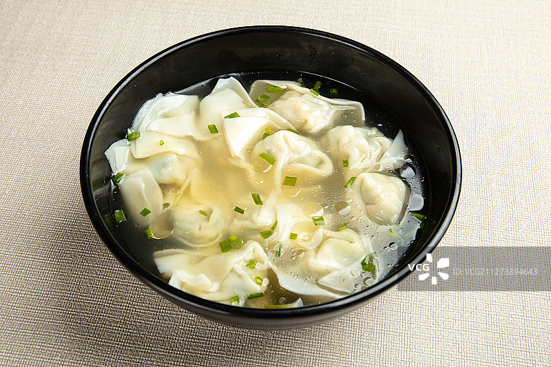 上海本帮菜虾仁馄饨图片素材