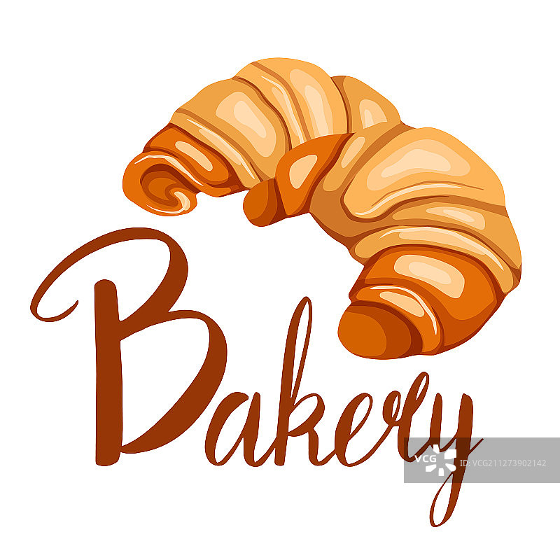 带有烘焙字母的面包圈卡通羊角面包图片素材