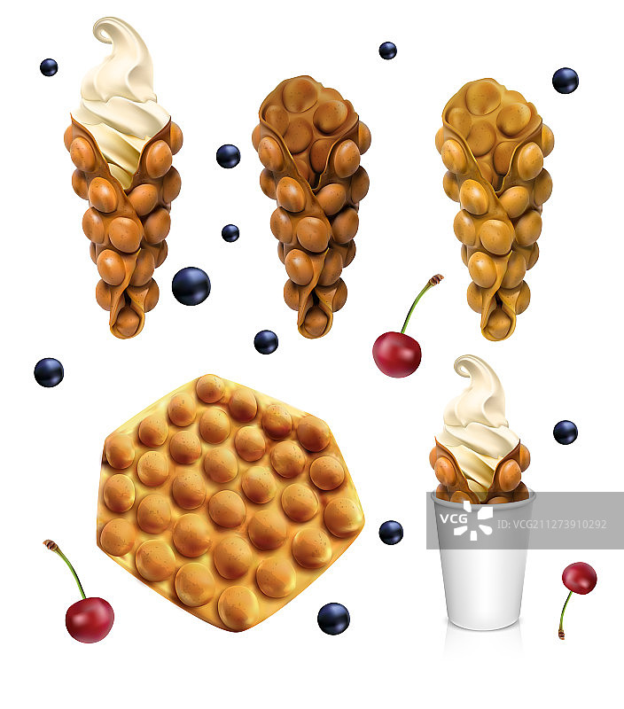 香港华夫饼图片素材