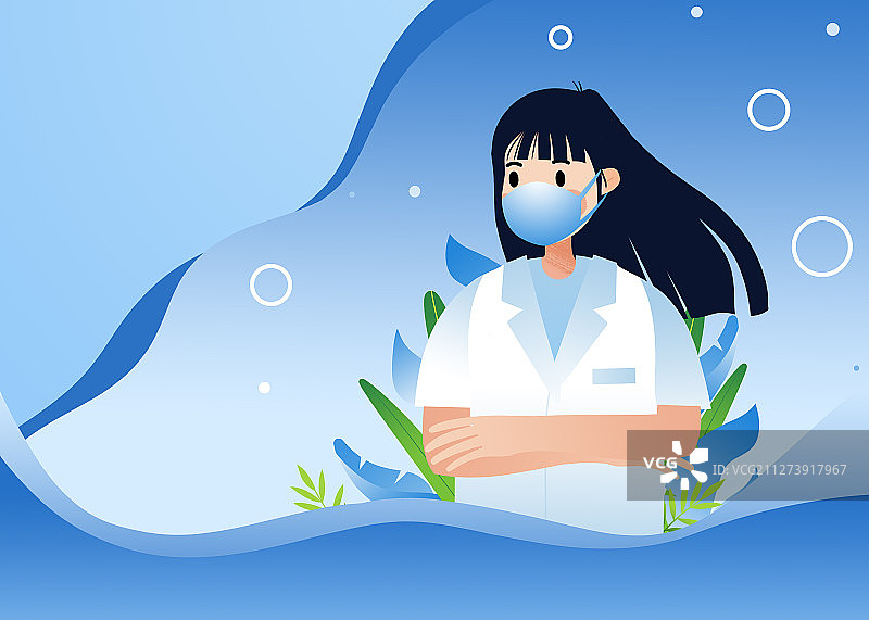 健康医疗医生卡通插画图片素材