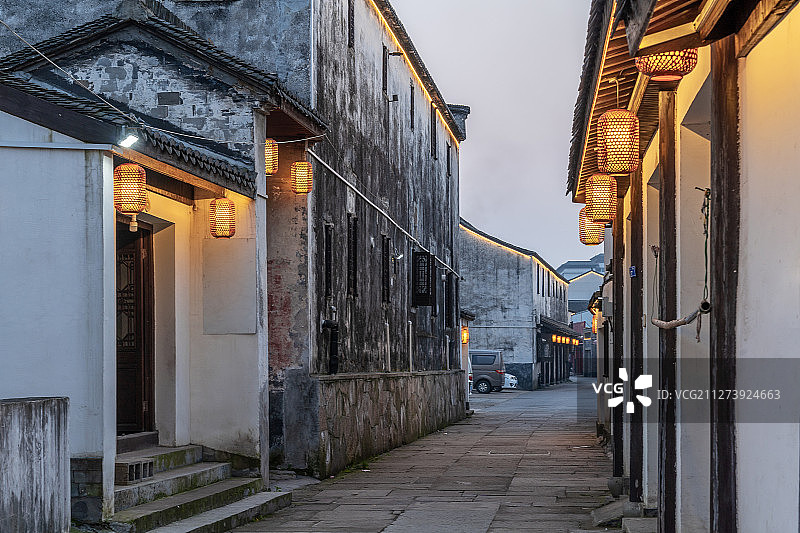 绍兴诸暨枫桥古镇图片素材