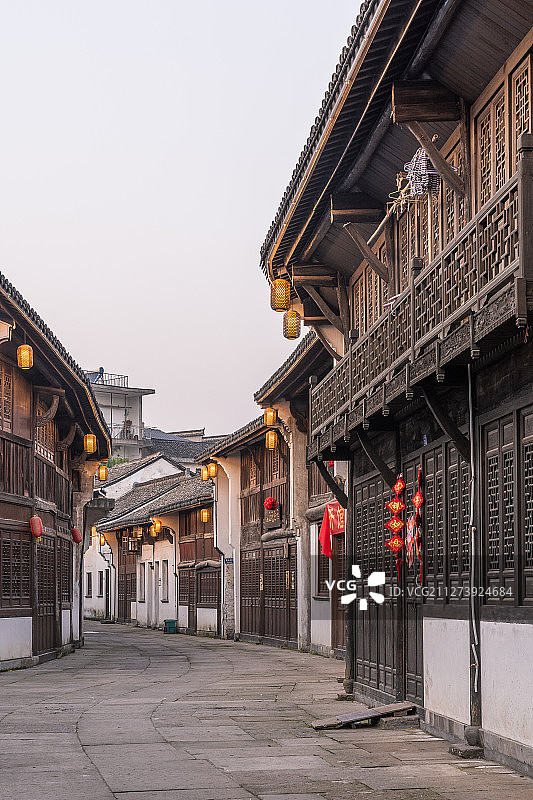 绍兴诸暨枫桥古镇图片素材